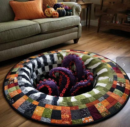 🎃Oversized 3D Optical Illusion Halloween Round Rug👻, 💀Spooky Skeleton Mummy Octopus Non‑Slip Floor Mat🕸️, 🦇Living Room Bedroom Halloween Decor Carpet🔮, There is a wide variety of styles.