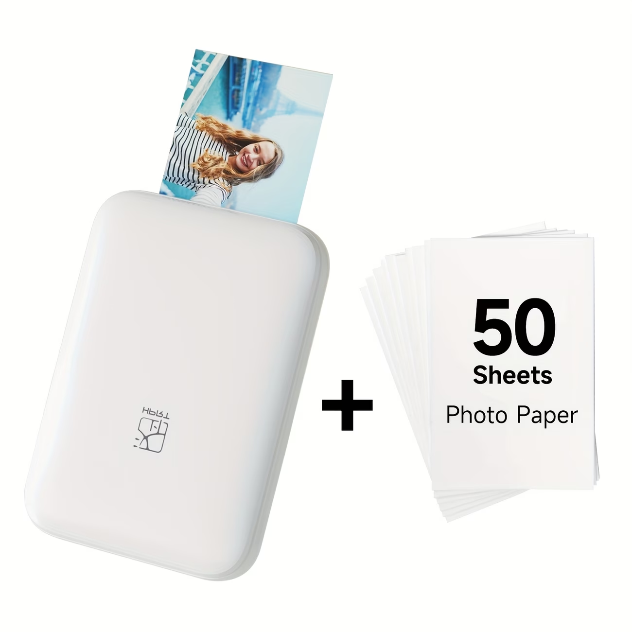📸 Compact Wireless Portable Photo Printer 🔋 Rechargeable Built‑in Battery, Phone Connection for iPhone & Android, Practical Birthday Gift for Friends and Family