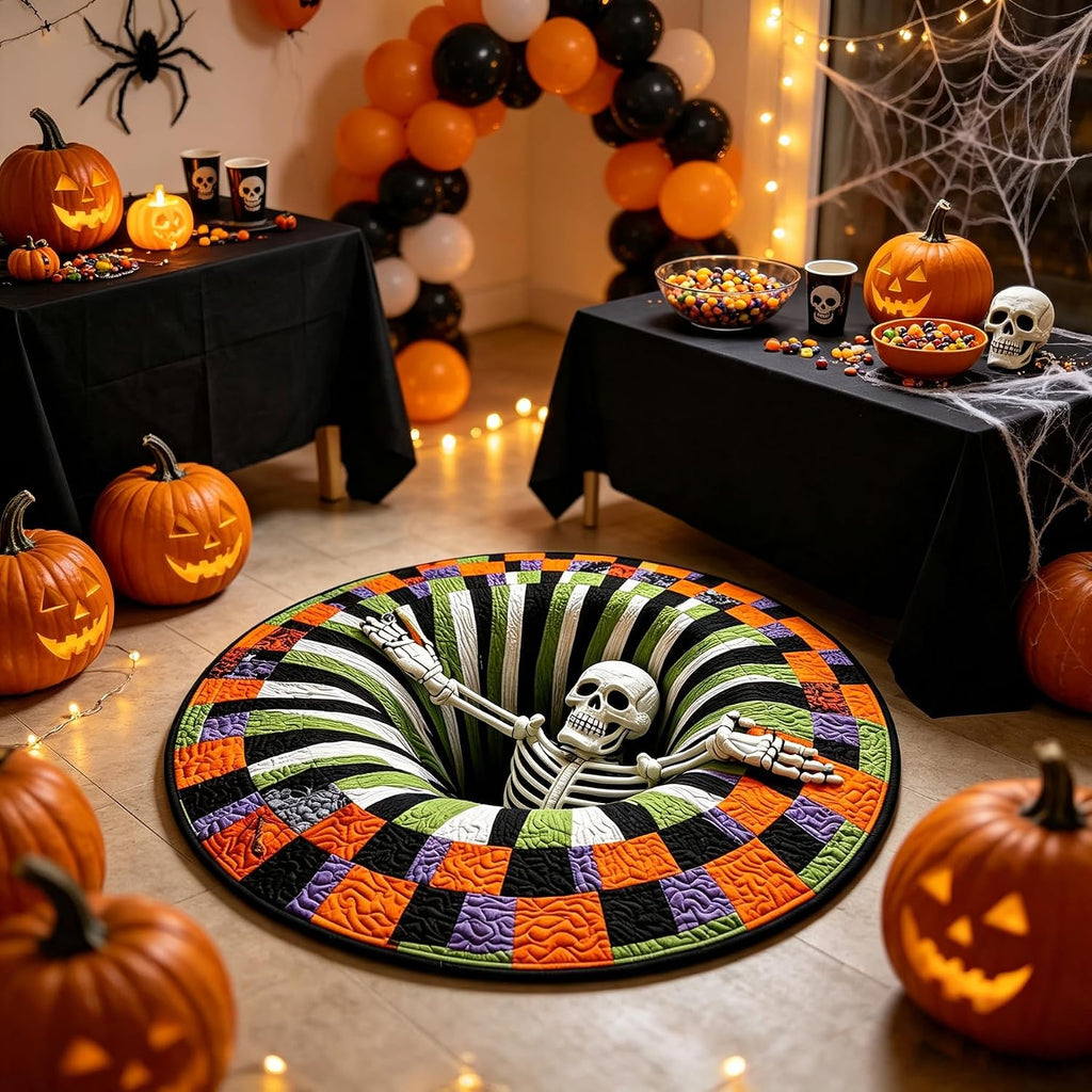 🎃Oversized 3D Optical Illusion Halloween Round Rug👻, 💀Spooky Skeleton Mummy Octopus Non‑Slip Floor Mat🕸️, 🦇Living Room Bedroom Halloween Decor Carpet🔮, There is a wide variety of styles.