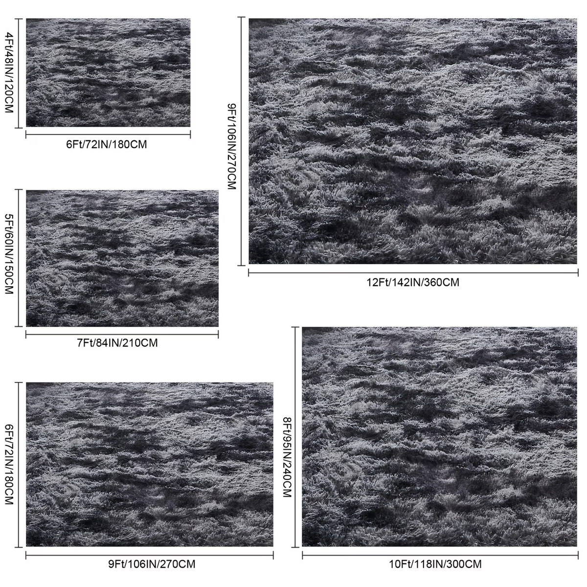 ✨1‑Piece Fluffy Plush Area Rug 🛋️ Luxury Indoor Home Rug | Multiple Colors & Sizes, Non‑Slip Bottom 🎯 Great for Living Room, Bedroom & Study, Perfect Home Decor