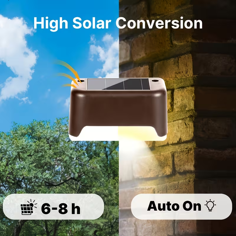 16pack Solar Deck Lights Solar Pool Lights Waterproof Led outdoor Decorations Solar Step Lights for Outdoor Stairs,Fence,Patio,Yard，Step Garden and Pathway