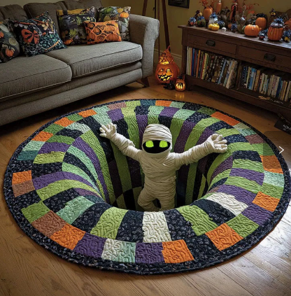 🎃Oversized 3D Optical Illusion Halloween Round Rug👻, 💀Spooky Skeleton Mummy Octopus Non‑Slip Floor Mat🕸️, 🦇Living Room Bedroom Halloween Decor Carpet🔮, There is a wide variety of styles.