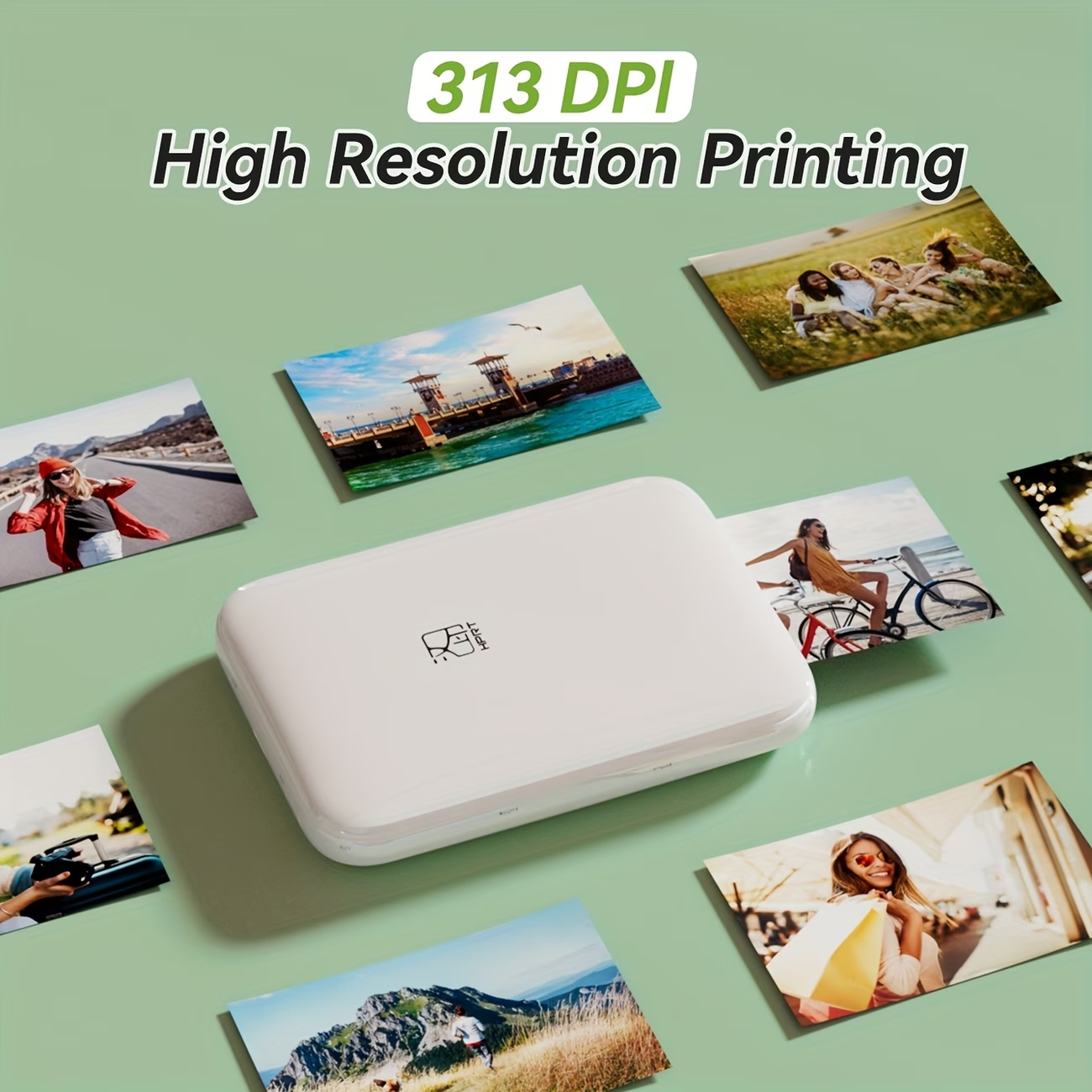 📸 Compact Wireless Portable Photo Printer 🔋 Rechargeable Built‑in Battery, Phone Connection for iPhone & Android, Practical Birthday Gift for Friends and Family