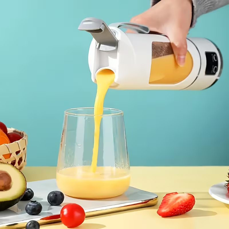 ✨15.22oz Portable Personal Blender with 12 Blades✨｜💜Rechargeable Purple💜 |✅BPA‑Free & Food‑Grade Materials,🔄Self‑Cleaning Function,⏱️Smart Timer Display,⚡USB‑C Charging, Ideal for Smoothies & Shakes