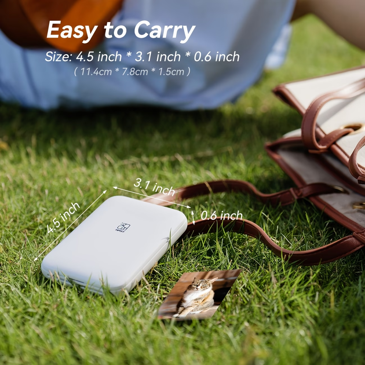📸 Compact Wireless Portable Photo Printer 🔋 Rechargeable Built‑in Battery, Phone Connection for iPhone & Android, Practical Birthday Gift for Friends and Family
