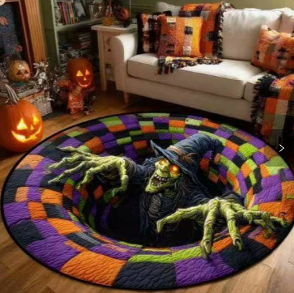 🎃Oversized 3D Optical Illusion Halloween Round Rug👻, 💀Spooky Skeleton Mummy Octopus Non‑Slip Floor Mat🕸️, 🦇Living Room Bedroom Halloween Decor Carpet🔮, There is a wide variety of styles.
