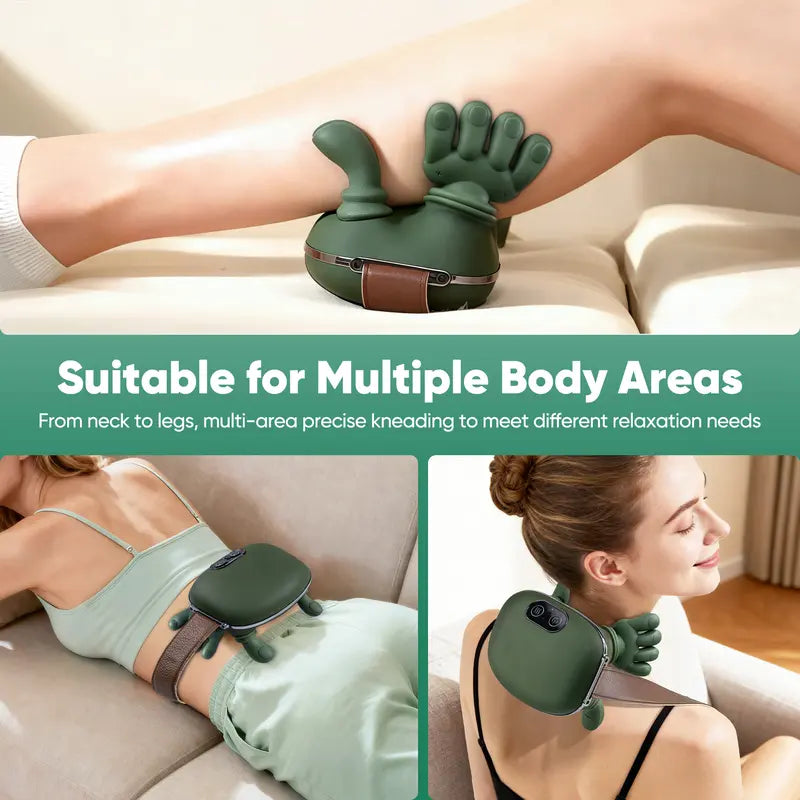 🔥𝐁𝐀𝐂𝐊 𝐓𝐎 𝐒𝐂𝐇𝐎𝐎𝐋🔥 2026 Upgraded Version Shoulder Massager Electric Cervical Massager Bionic HandHeating Wireless Portable 3D Kneading Massage for Pain Relief deep Tissue, Leg Neck & Back Massager & Lightweight Gift